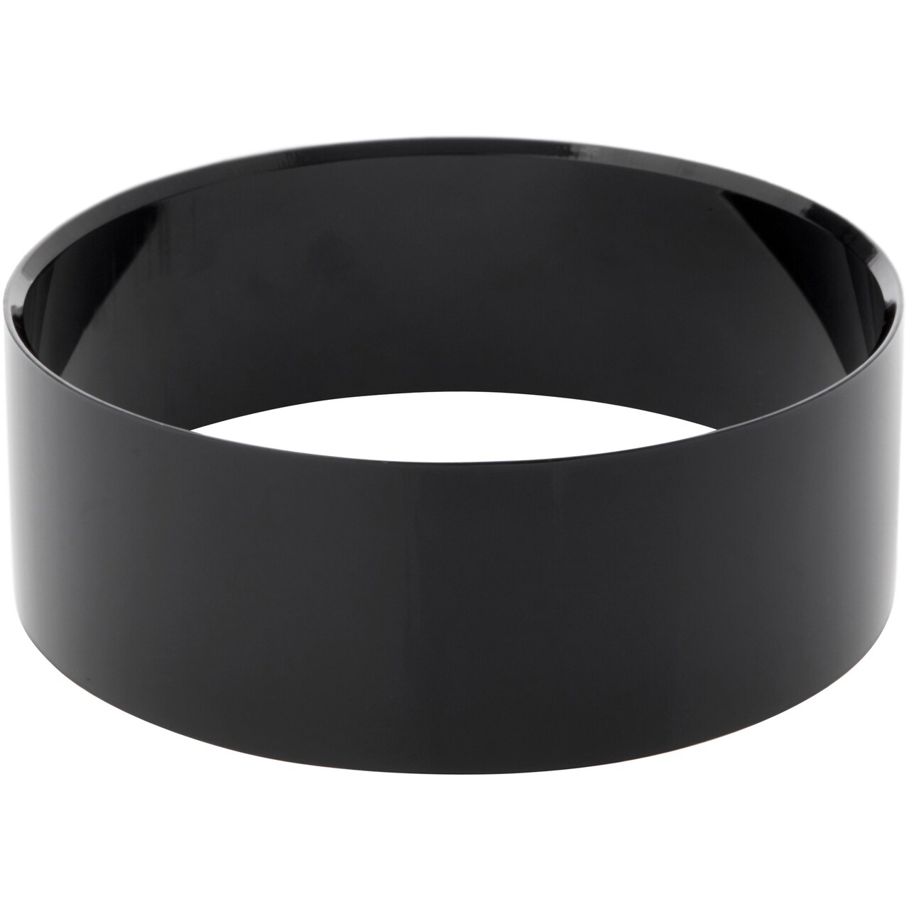 Plymor Black Acrylic Beveled Ball or Sphere Display Holder Stand, 1.75" H x 5" W